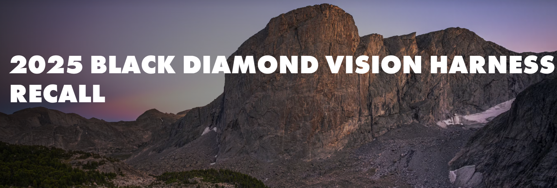 RECALL за катерачни седалки VISION от Black Diamond