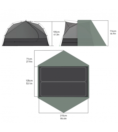 Палатка Sea to Summit Tension Ridge Ikos TR2