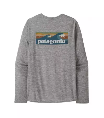 Блуза Patagonia Long Sleeve Capilene Cool Daily Graphic Shirt Waters M's Summer 2025